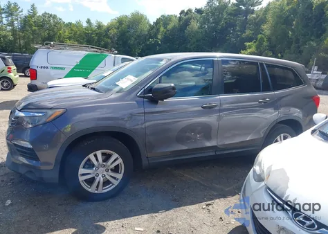 2017 Honda Pilot Lx из США, поврежденный, VIN 5FNYF6H15HB016838